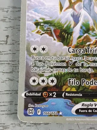 Carta Pokémon Arceus V 166/172