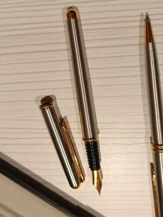 Inoxcrom Bolígrafo y Pluma en Caja Negra