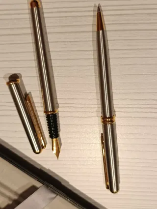 Inoxcrom Bolígrafo y Pluma en Caja Negra