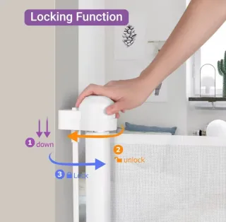 Barrera seguridad niños y mascotas 88.5cm x 150cm