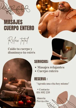 Un momento de descanso, pensando para hombres.