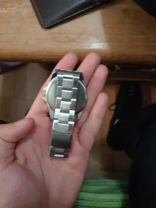 Reloj Meibo Hombre Negro y Plateado