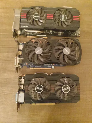 Lote 3x Tarjeta Gráfica NVIDIA de2 Gigas