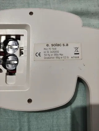 Báscula Digital Baño Solac