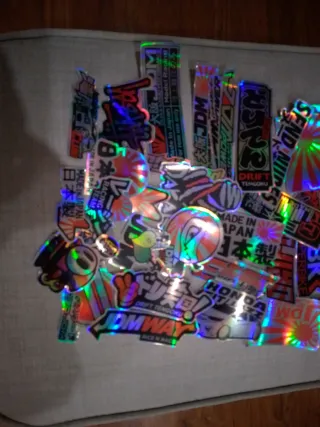 Pegatinas JDM Holográficas 40 piezas.