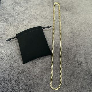 Cadena Cubana Oro Laminado Hombre