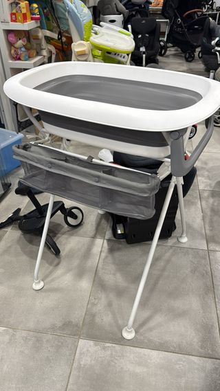 Bañera Bebé Plegable con Soporte