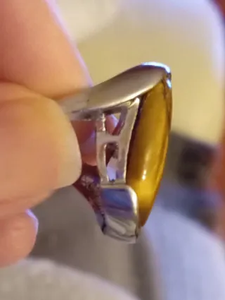 Anillo Piedra Natural Ojo de Tigre