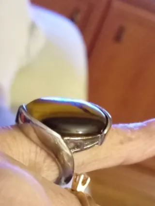 Anillo Piedra Natural Ojo de Tigre