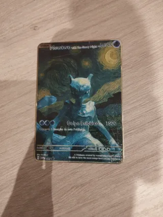 Carta Pokémon Mewtwo con Noche Estrellada