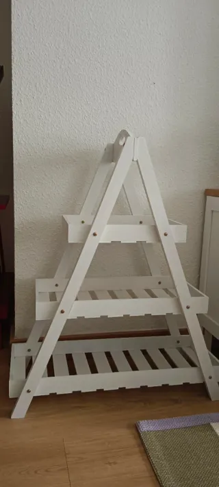 Estantería madera 3 pisos hecha a mano
