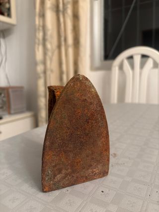 Plancha de hierro antigua coleccionista