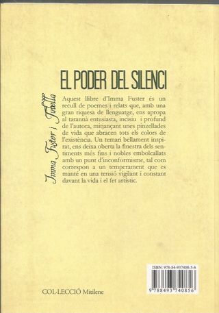 EL PODER DEL SILENCI - INMA FUSTER i TUBELLA -