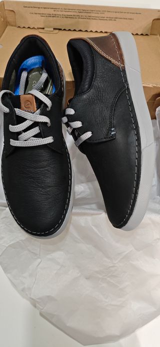 Zapatos Clarks piel negros n 39.5.Nuevos