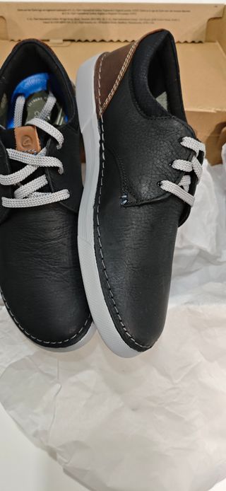 Zapatos Clarks piel negros n 39.5.Nuevos