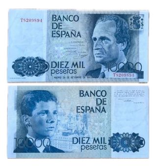 Billete 10000 Diez Mil Pesetas Banco de España 198