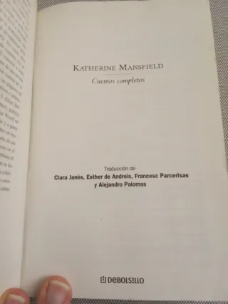Cuentos completos de Katherine Mansfield