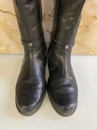 Stivali Miu Miu Pelle Neri Tg 40