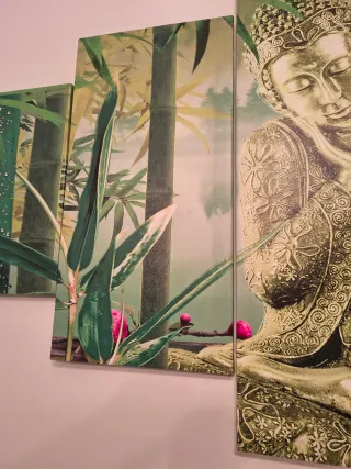 Cuadro Buda Zen 5 Piezas 150x80