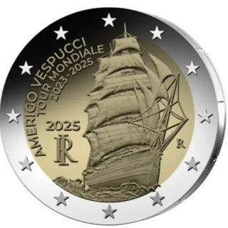 MONEDA CONMEMORATIVA 2€ ITALIA 2025. VESPUCCI