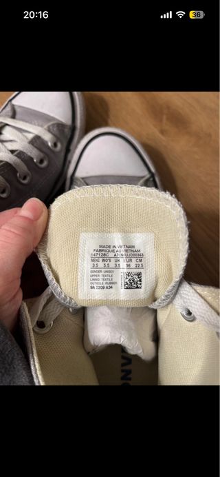 Converse All Star grises altas