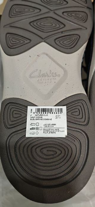 Zapatos Clarks Piel Azul n 39.5. Nuevos