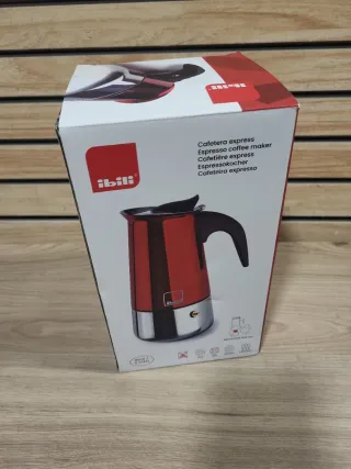 Cafetera Express Ibili Roja