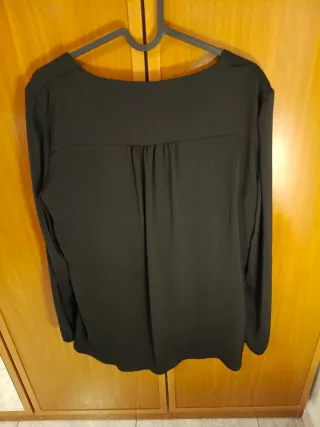 Camisa mujer manga larga cruzada