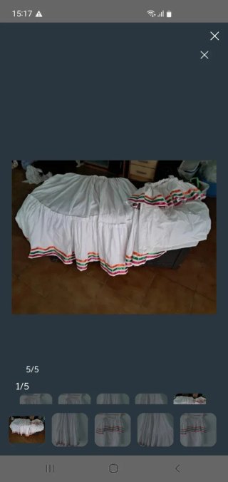 Traje Mexicano Bordado Multicolor