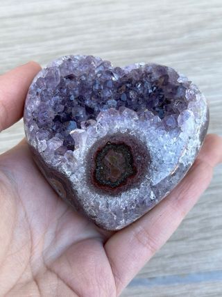Drusa Amatista Corazón con Estalactita