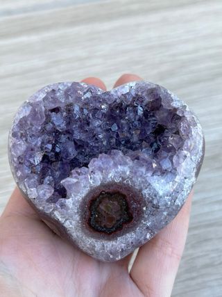 Drusa Amatista Corazón con Estalactita
