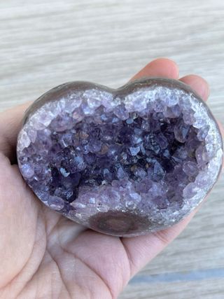 Drusa Amatista Corazón con Estalactita