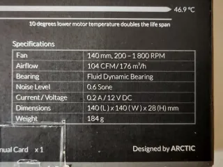 Arctic Bionix F140 PWM PST Ventilador