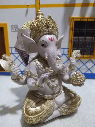 Figura Ganesha Resina 18cm ganesh dios hindu