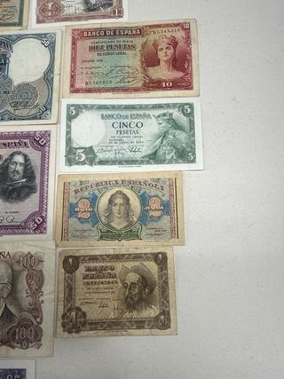 Lote Billetes Pesetas Banco de España