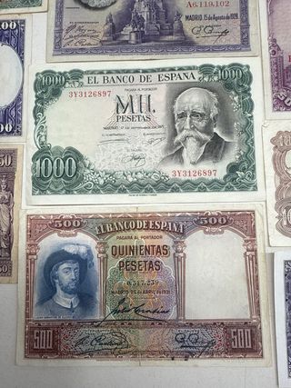 Lote Billetes Pesetas Banco de España