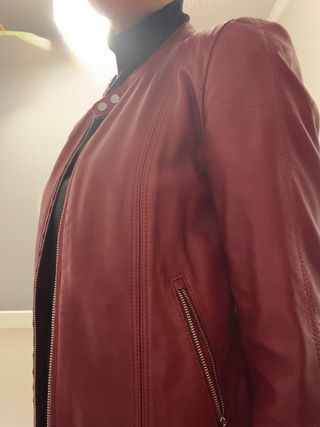 Cazadora piel Massimo Dutti XS