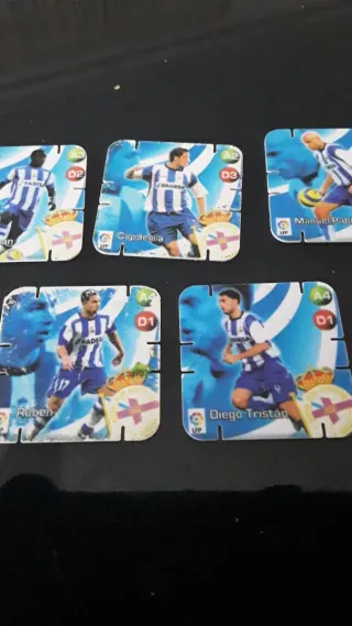 5 Tazos Grefusa Deportivo La Coruña