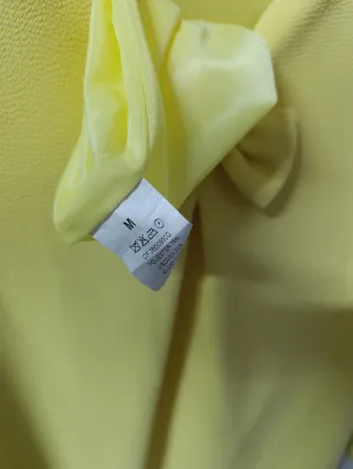 Vestido amarillo manga larga