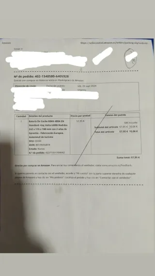 Batería Volta L600 12V 60Ah 480A