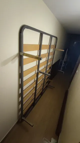 Somier 1.50 Metálico con Láminas de Madera