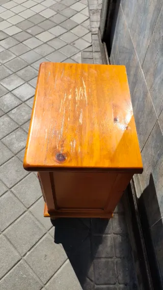 Mesita Mesilla de Noche de Madera Pino 640513971