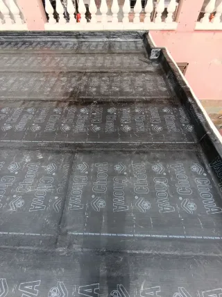 Instalación tela asfáltica impermeabilización