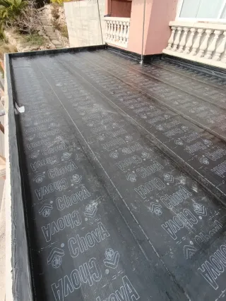 Instalación tela asfáltica impermeabilización