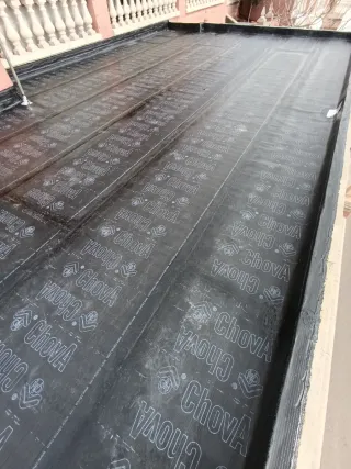 Instalación tela asfáltica impermeabilización