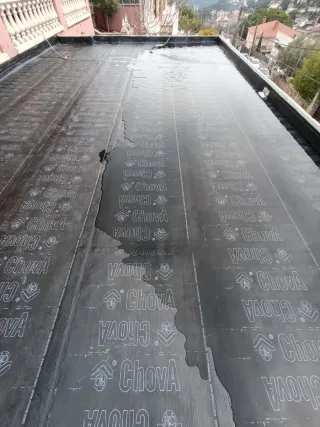 Instalación tela asfáltica impermeabilización