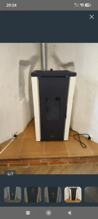 ESTUFA DE PELLET CON 13H DE USO PRECIO SOLO HOY