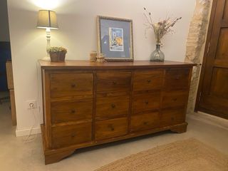 Mueble recibidor de madera