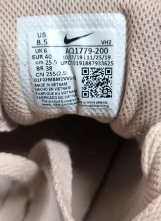 Scarpe donna Nike rosa cipria n.40