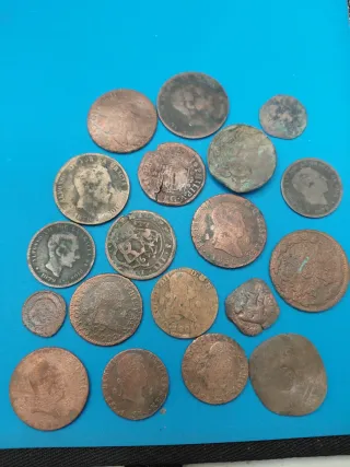 Lote 19 Monedas Antiguas Variadas